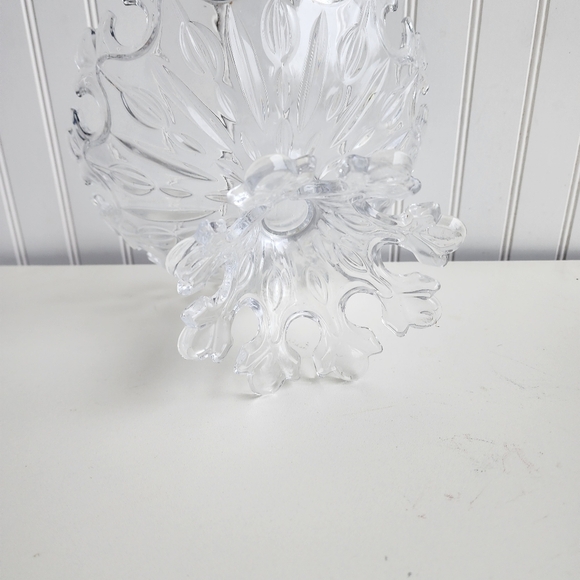 Shannon Crystal Footed Pedestal Compote Centerpiece Bowl Crown 10" 7" - Picture 7 of 9